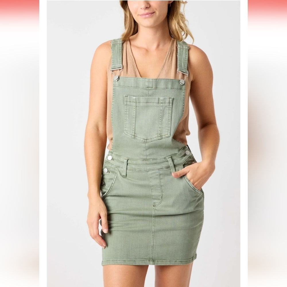 Judy Blue NWTs Garment Dyed Overall Skirt -